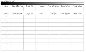 Amortization Table