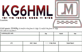 QSL Card Sample